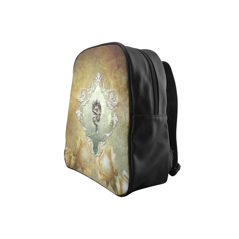 Awesome tribal dragon School Backpack (Model 1601)(Small)