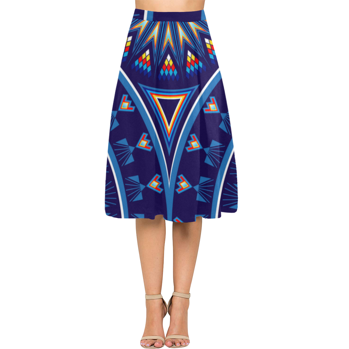 Fire Keepers Blue Aoede Crepe Skirt (Model D16)