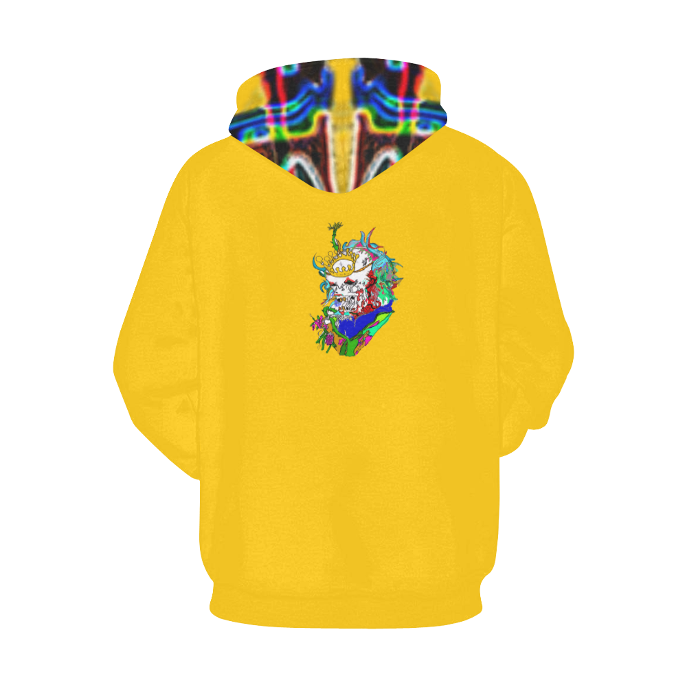 Dionixinc Seal Hoodie -Yellow All Over Print Hoodie for Men (USA Size) (Model H13)