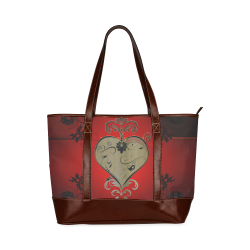 Wonderful decorative heart Tote Handbag (Model 1642)