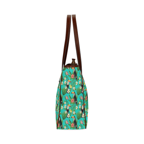 Tropical Summer Toucan Pattern Classic Tote Bag (Model 1644)