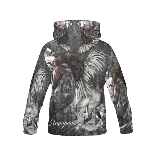 Aweswome steampunk horse with wings All Over Print Hoodie for Men (USA Size) (Model H13)