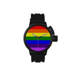 Rainbow Flag (Gay Pride - LGBTQIA+) Men's Sports Watch(Model 309)