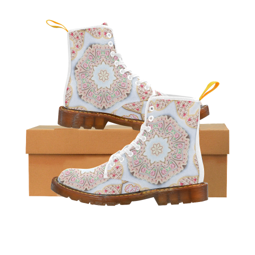 Love and Romance Heart Shaped Sugar Cookies Martin Boots For Women Model 1203H