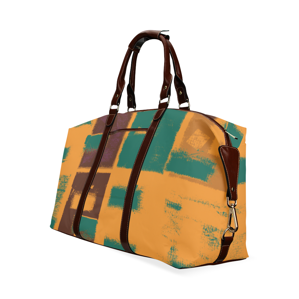 Orange texture Classic Travel Bag (Model 1643) Remake