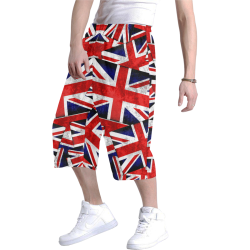 Union Jack British UK Flag Men's All Over Print Baggy Shorts (Model L37)