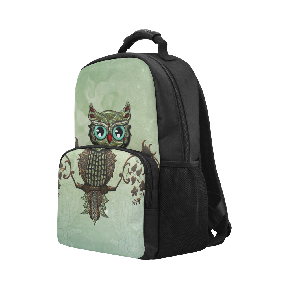 Wonderful owl, diamonds Unisex Laptop Backpack (Model 1663)