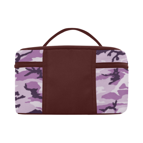 Woodland Pink Purple Camouflage Cosmetic Bag/Large (Model 1658)