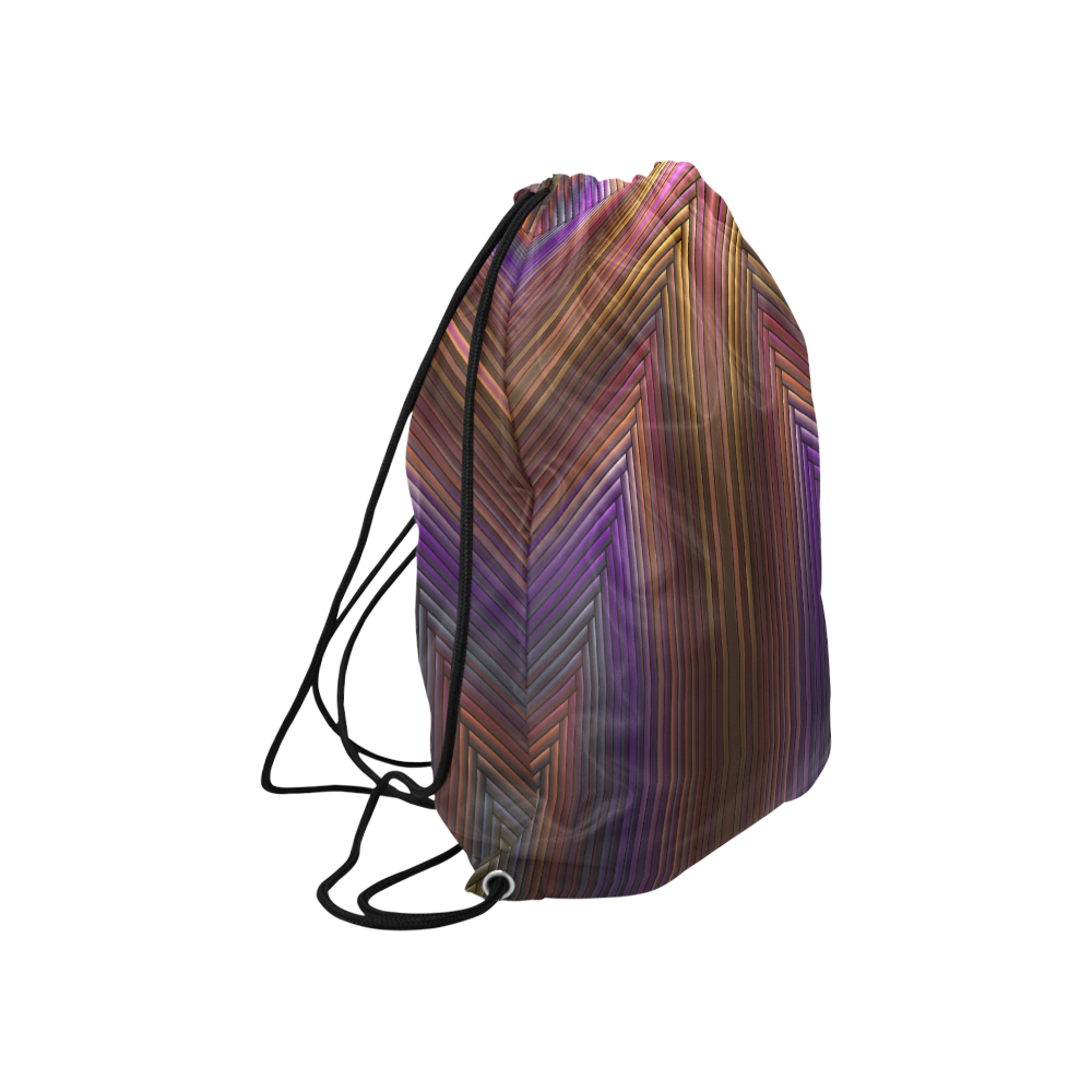 Art Deco Pattern II Large Drawstring Bag Model 1604 (Twin Sides)  16.5"(W) * 19.3"(H)