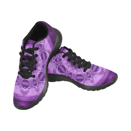 MANDALA PURPLE POWER Women's Running Shoes/Large Size (Model 020)