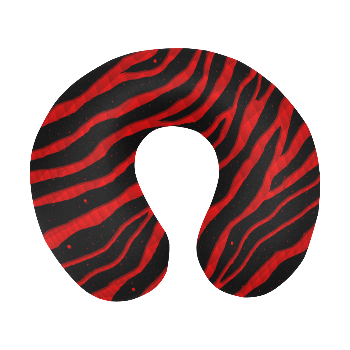 Ripped SpaceTime Stripes - Red U-Shape Travel Pillow