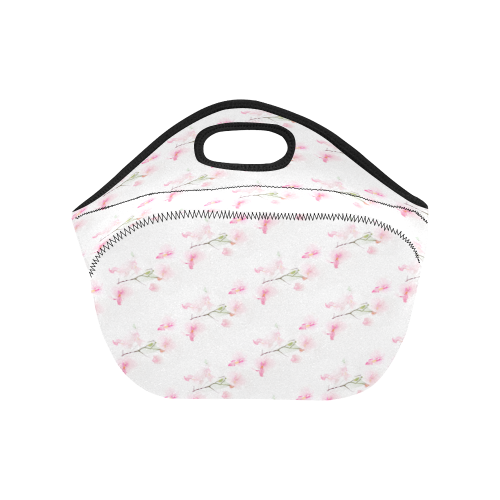 Pattern Orchidées Neoprene Lunch Bag/Small (Model 1669)