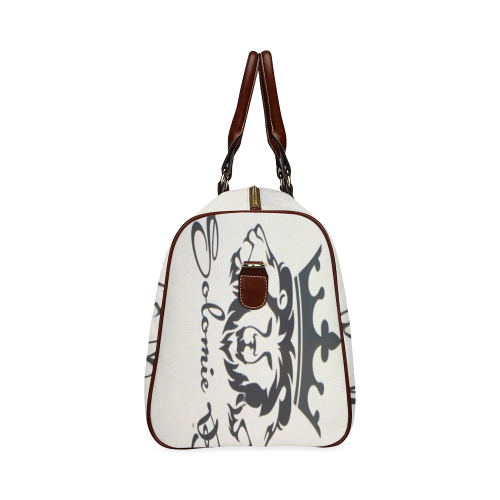 Solomie B White Lion Waterproof Travel Bag/Large (Model 1639)