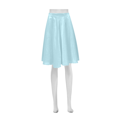 color light blue Athena Women's Short Skirt (Model D15)