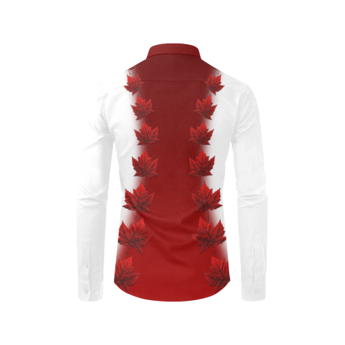 Canada Souvenir Shirts Button-Down Men's All Over Print Casual Dress Shirt (Model T61)