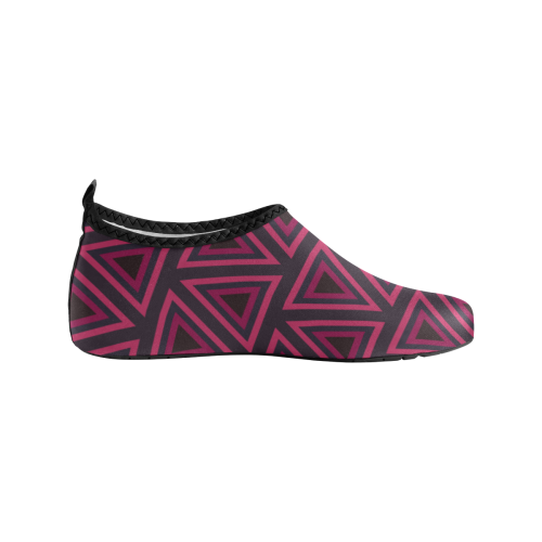 Tribal Ethnic Triangles Kids' Slip-On Water Shoes (Model 056)