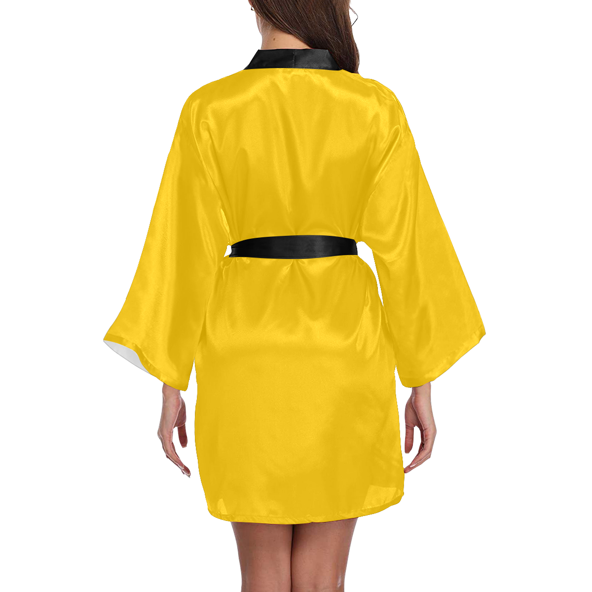 color mango Long Sleeve Kimono Robe