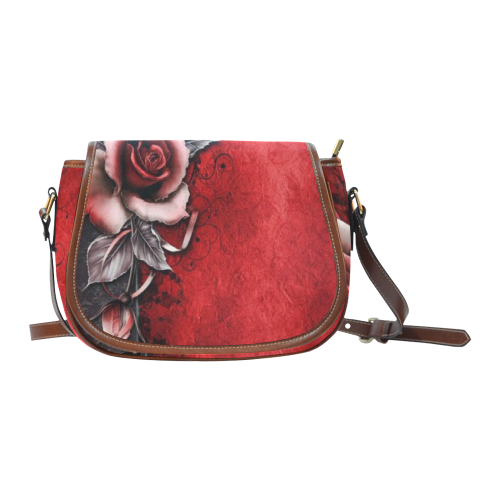 Gothic Rose Saddle Bag/Large (Model 1649)