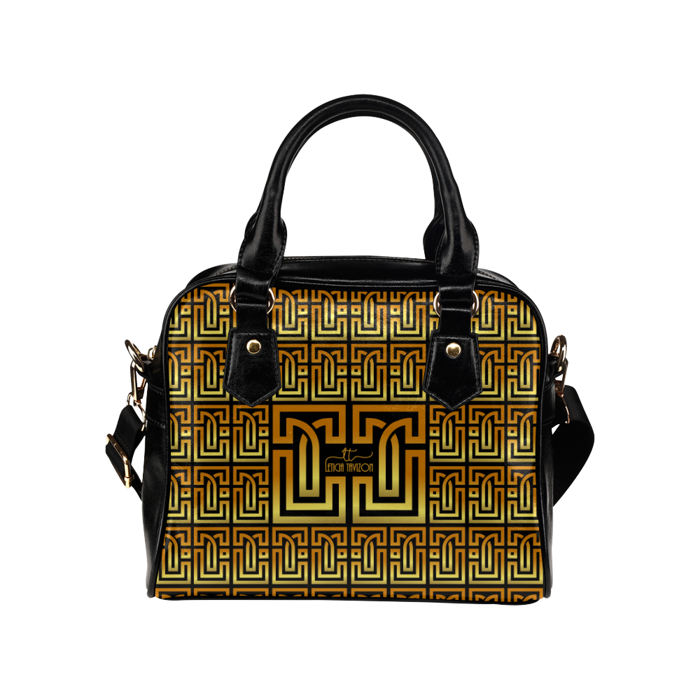 Leticia Tavizon Gold Shoulder Handbag (Model 1634)