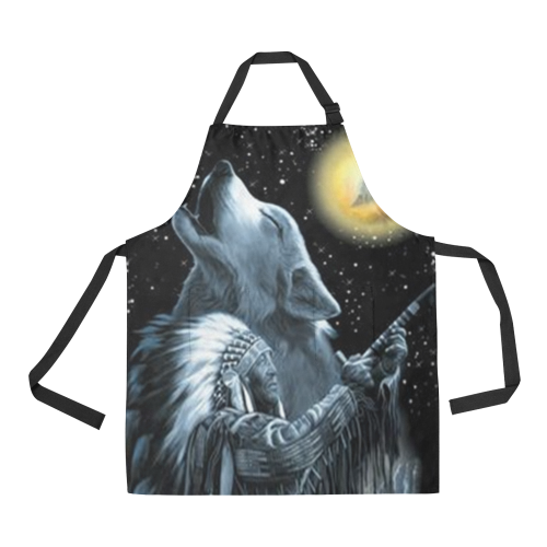 Embrace The Wolf Spirit All Over Print Apron