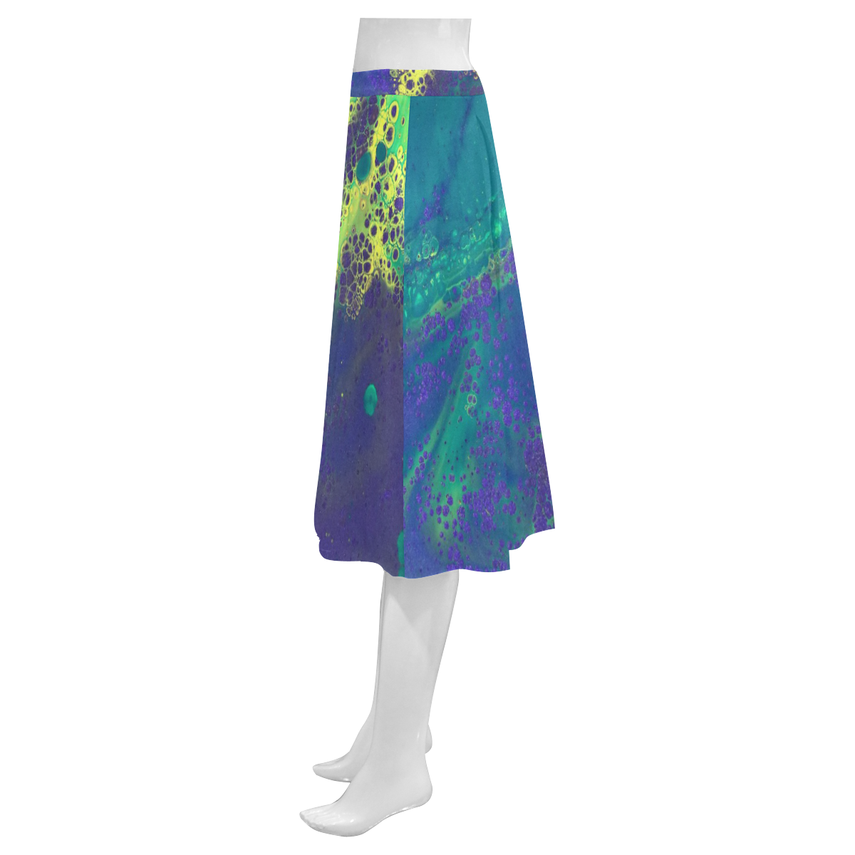 Love Mardi Gras Mnemosyne Women's Crepe Skirt (Model D16)