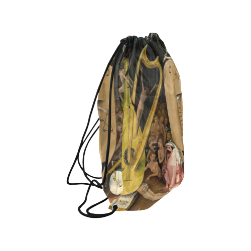 Hieronymus Bosch-The Garden of Earthly Delights (m Medium Drawstring Bag Model 1604 (Twin Sides) 13.8"(W) * 18.1"(H)