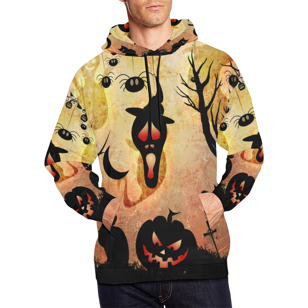 Funny halloween design All Over Print Hoodie for Men (USA Size) (Model H13)