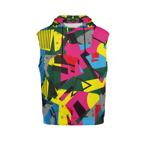 Crolorful shapes All Over Print Sleeveless Hoodie for Women (Model H15)