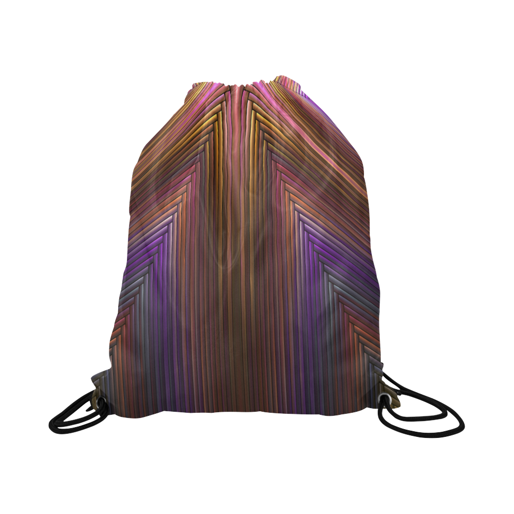 Art Deco Pattern II Large Drawstring Bag Model 1604 (Twin Sides)  16.5"(W) * 19.3"(H)
