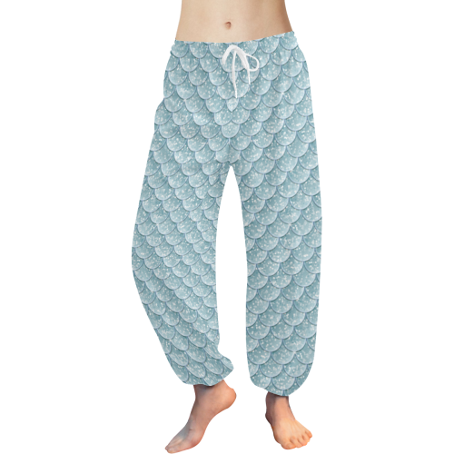 Glitter Mermaid Women's All Over Print Harem Pants (Model L18)