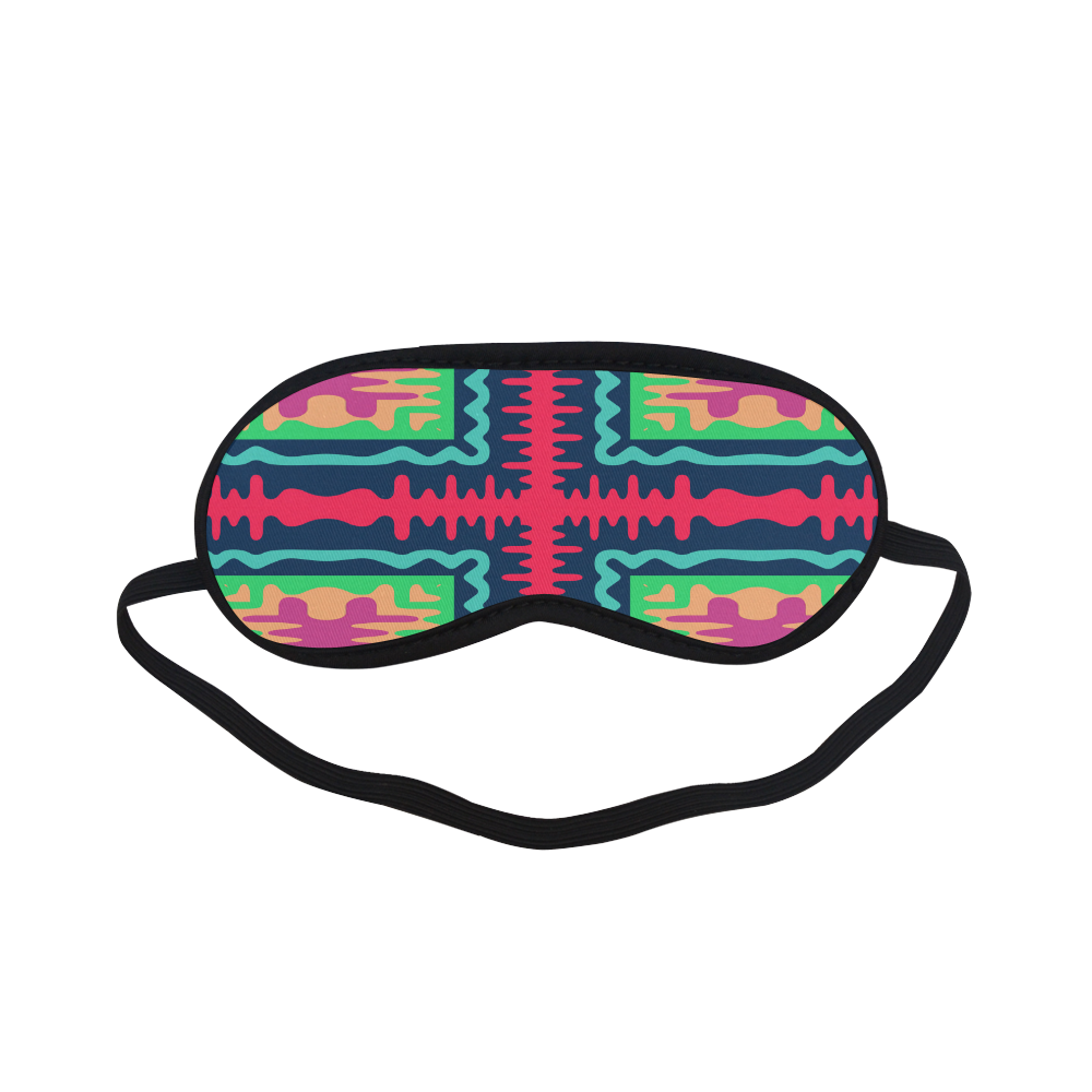 Waves in retro colors Sleeping Mask