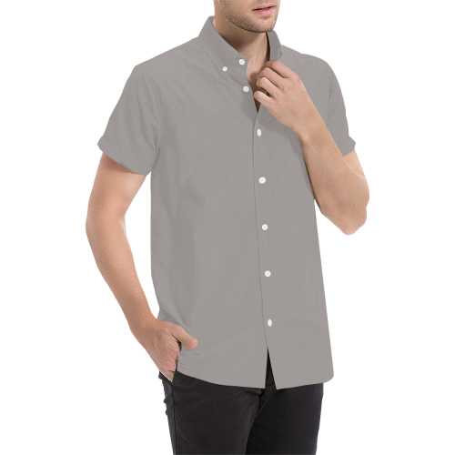 Ash Men's All Over Print Short Sleeve Shirt (Model T53)