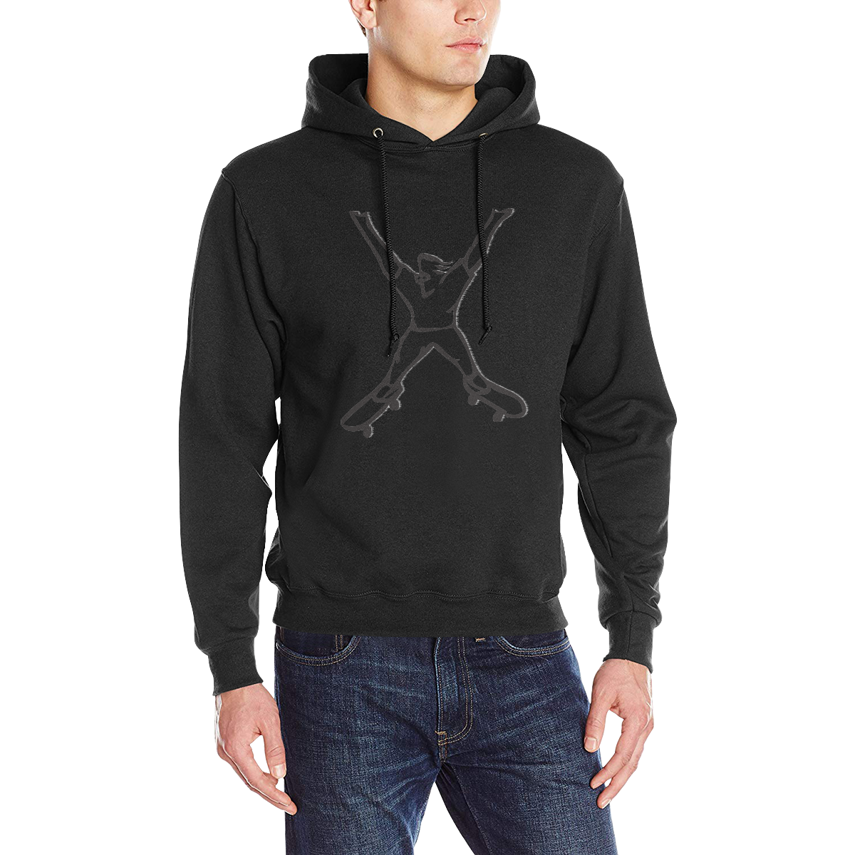 Skateboard Men's Classic Hoodie (Model H17)