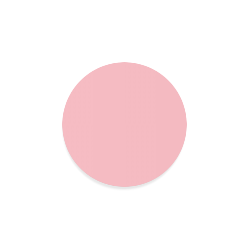 color light pink Round Coaster