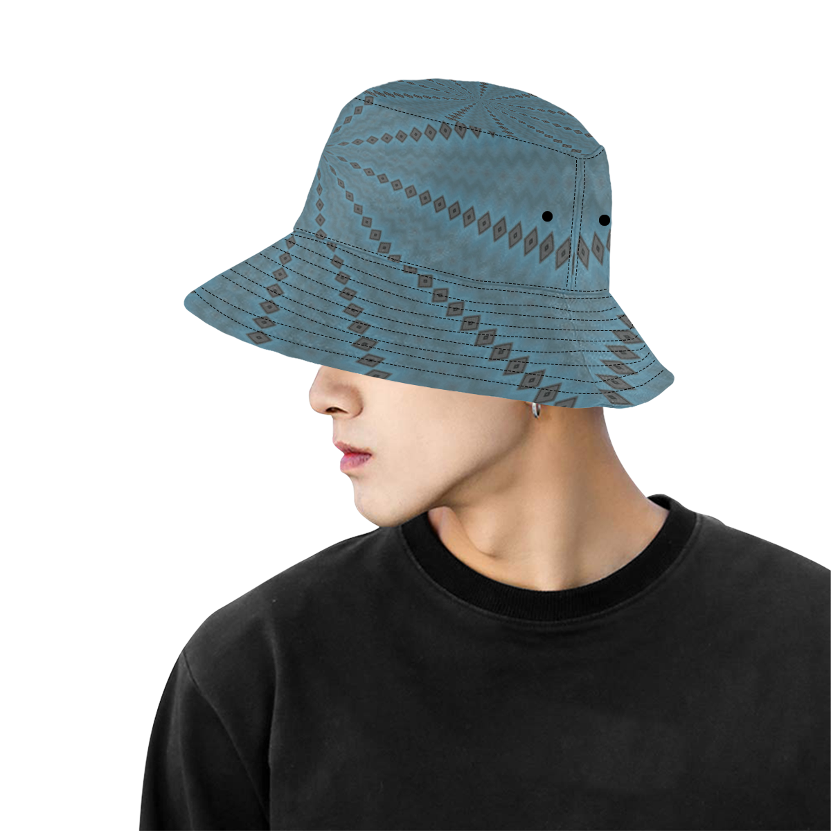 BLU MAGOO All Over Print Bucket Hat for Men