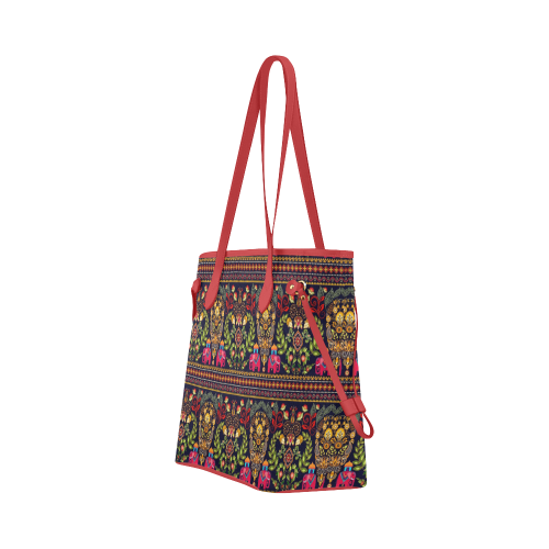 Indian Seamless Pattern Clover Canvas Tote Bag (Model 1661)