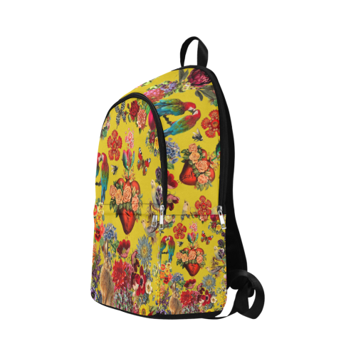 Corazon Honey Mustard Fabric Backpack for Adult (Model 1659)