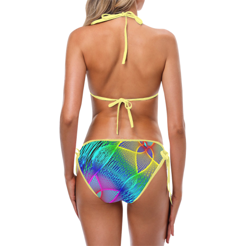 Abstract Arrangement Custom Bikini Swimsuit (Model S01)