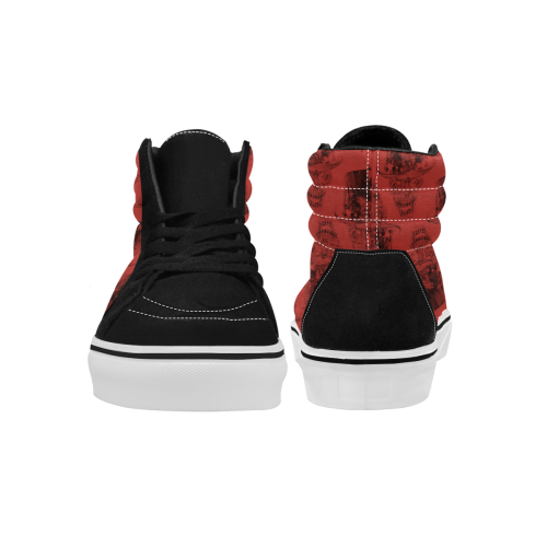 SAMSON WEAR RED Men's High Top Skateboarding Shoes (Model E001-1)