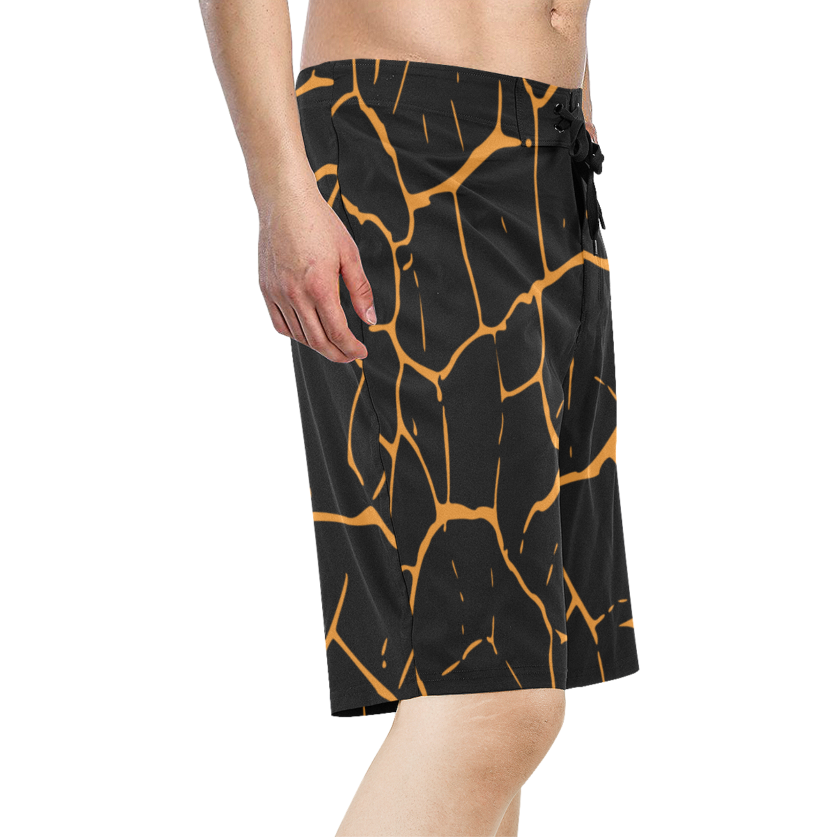 abstract animal skin Men's All Over Print Board Shorts (Model L16)