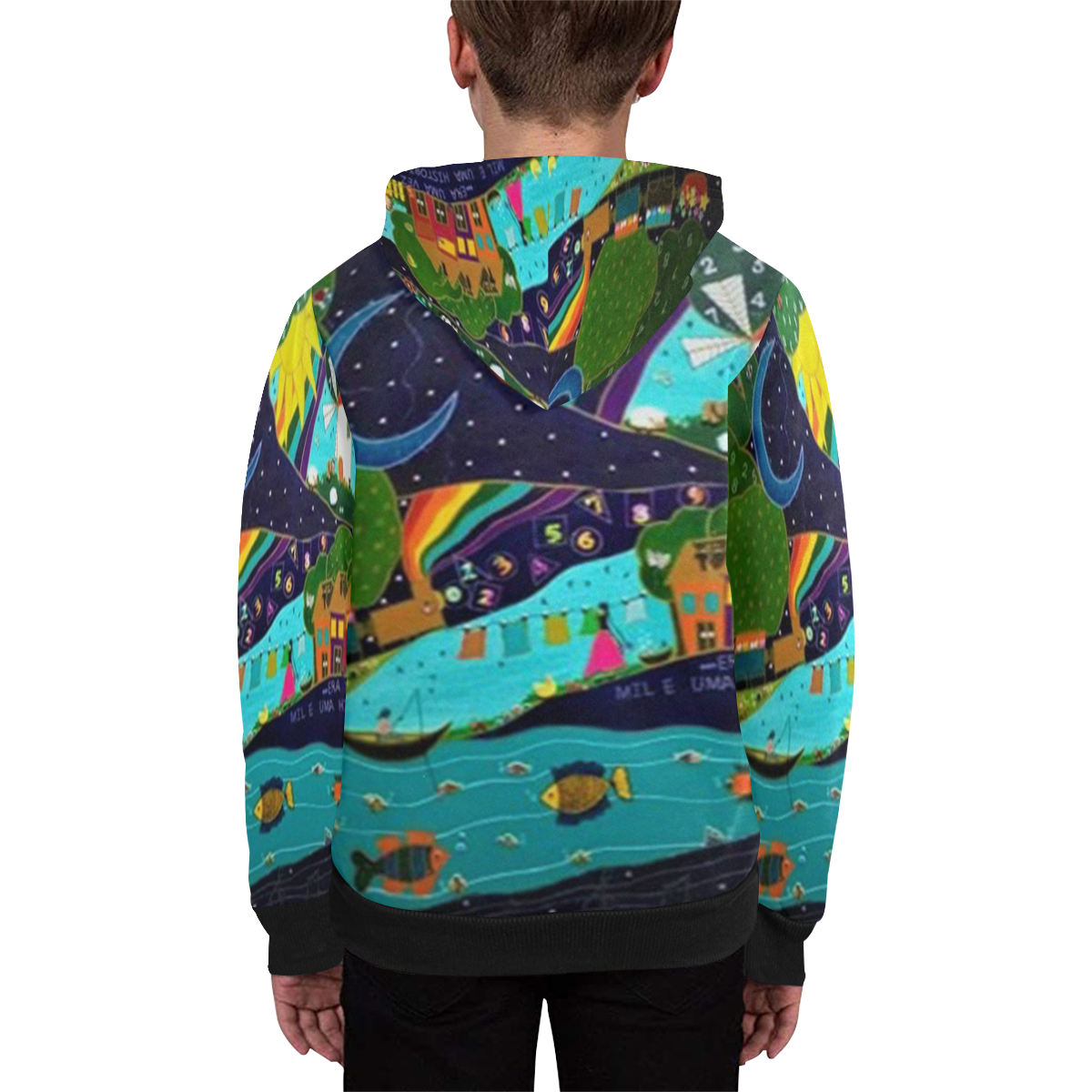 Once upon a time... Kids' All Over Print Full Zip Hoodie (Model H39)