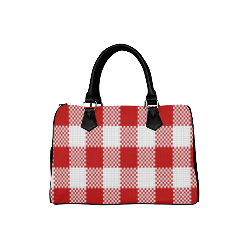 plaidpattern Boston Handbag (Model 1621)