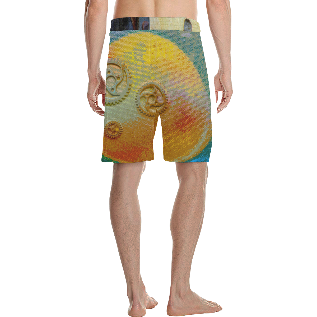 THE MECHANICAL PLANET Men's All Over Print Casual Shorts (Model L23)