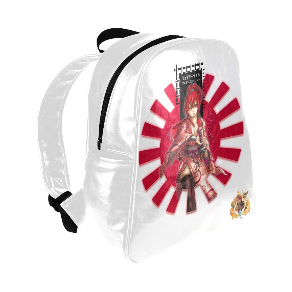 Erza Scarlet..Fairy Tail Multi-Pockets Backpack (Model 1636)