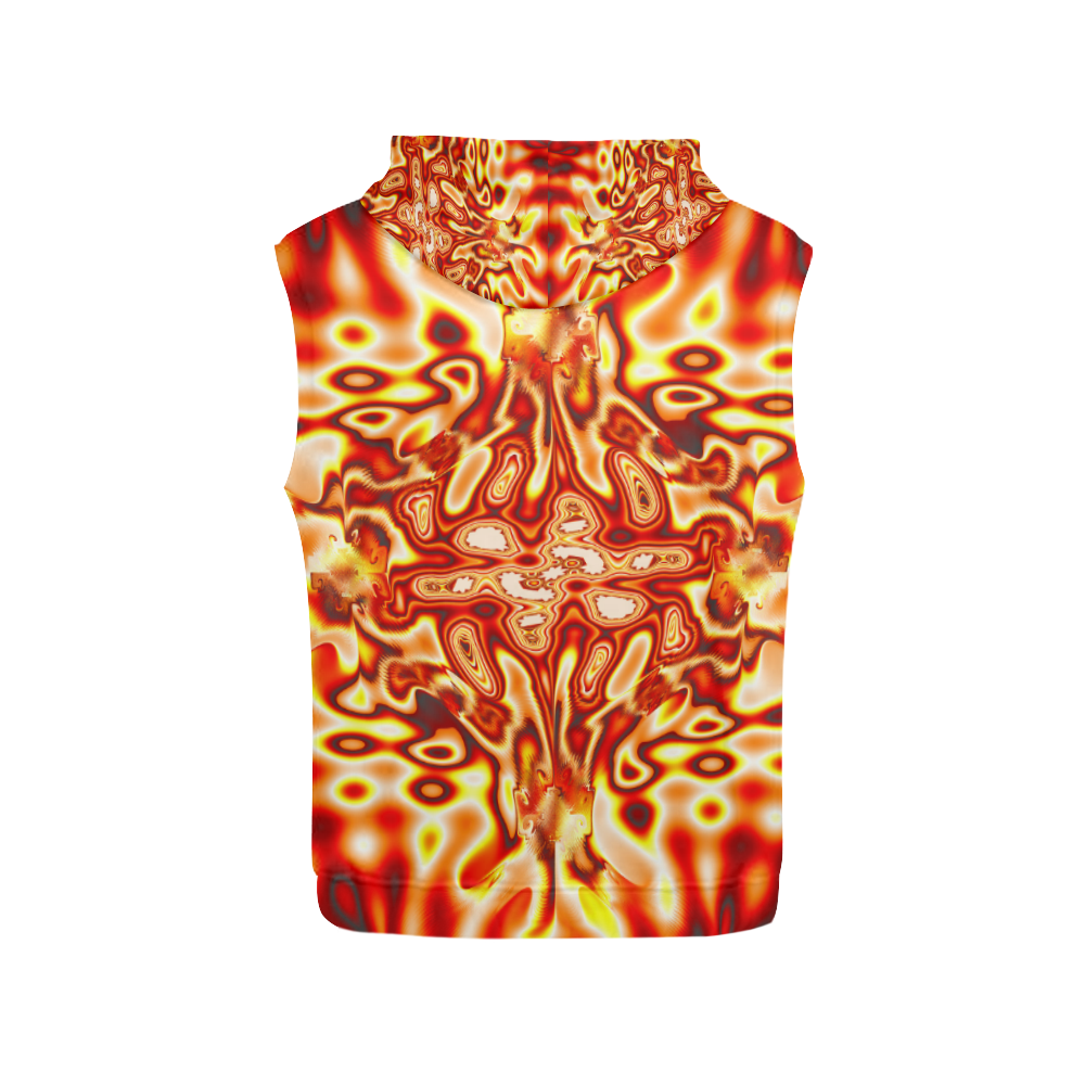 Infected All Over Print Sleeveless Hoodie for Women (Model H15)