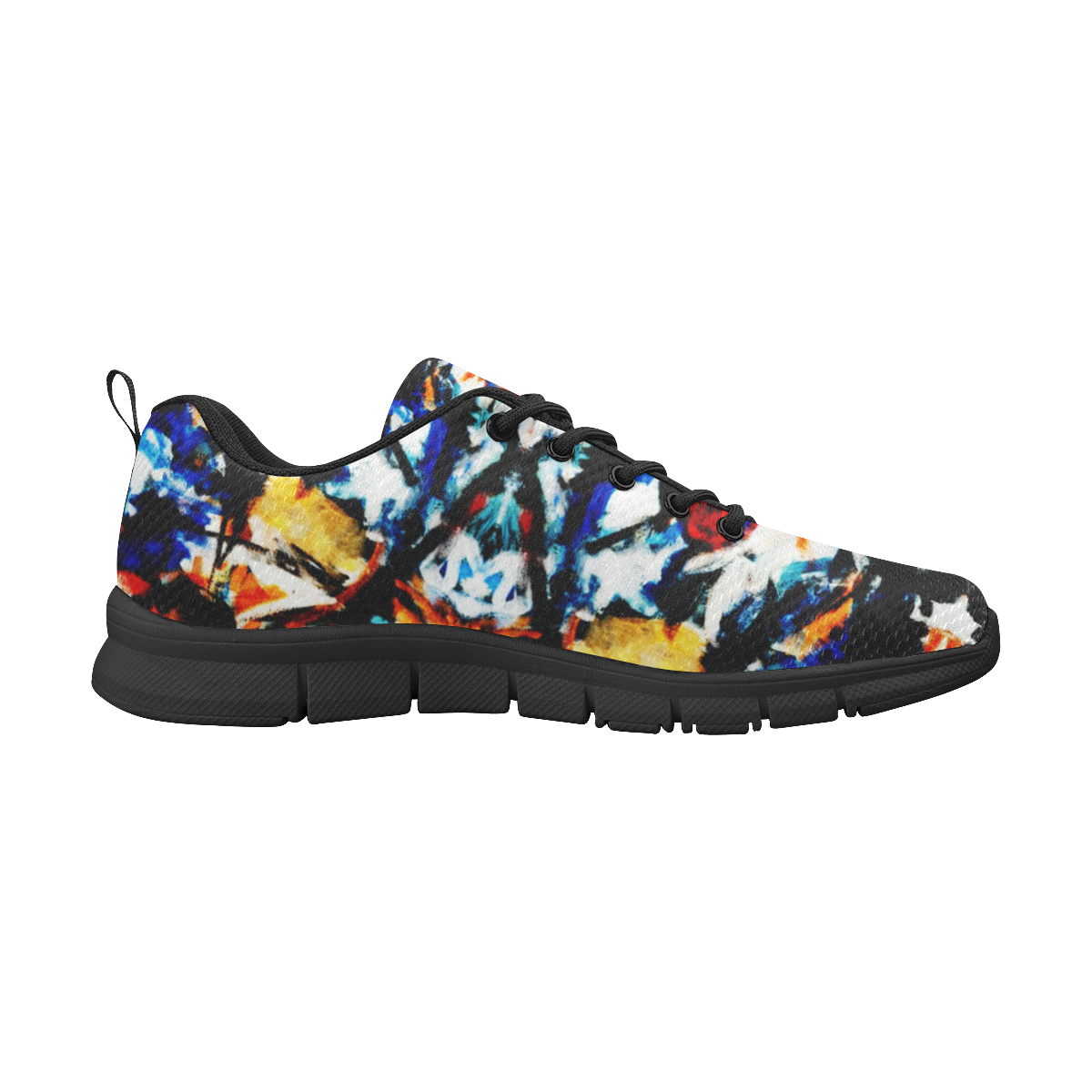 abstract art painting Women's Breathable Running Shoes (Model 055)