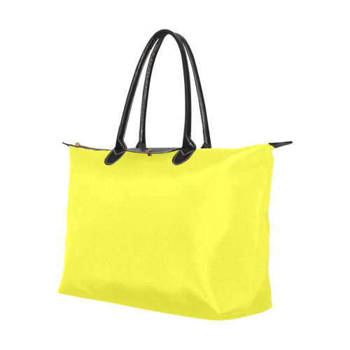 color maximum yellow Single-Shoulder Lady Handbag (Model 1714)