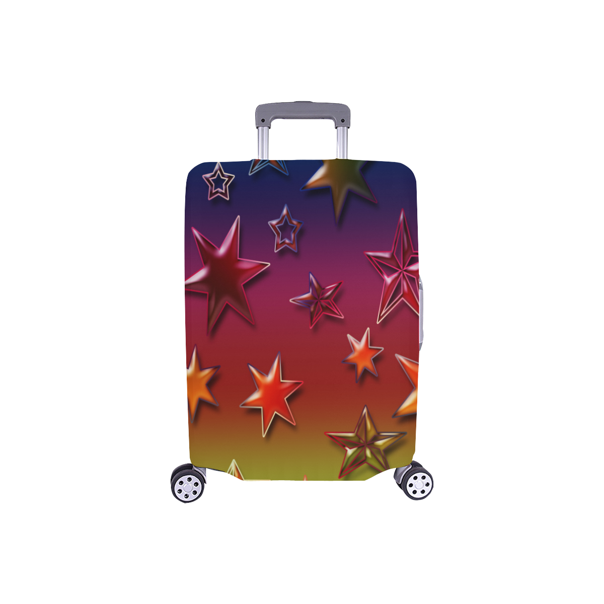 Rainbow Stars Luggage Cover/Small 18"-21"