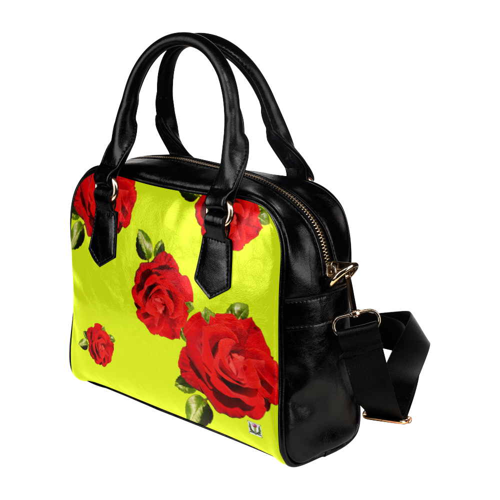Fairlings Delight's Floral Luxury Collection- Red Rose Shoulder Handbag 53086h17 Shoulder Handbag (Model 1634)