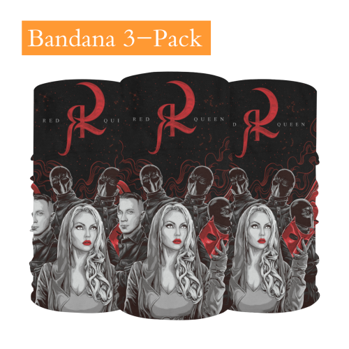 Red Queen Band Multifunctional Headwear (Pack of 3)